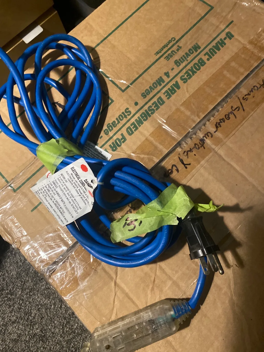 Blue Electrical Extension Cord thumbnail