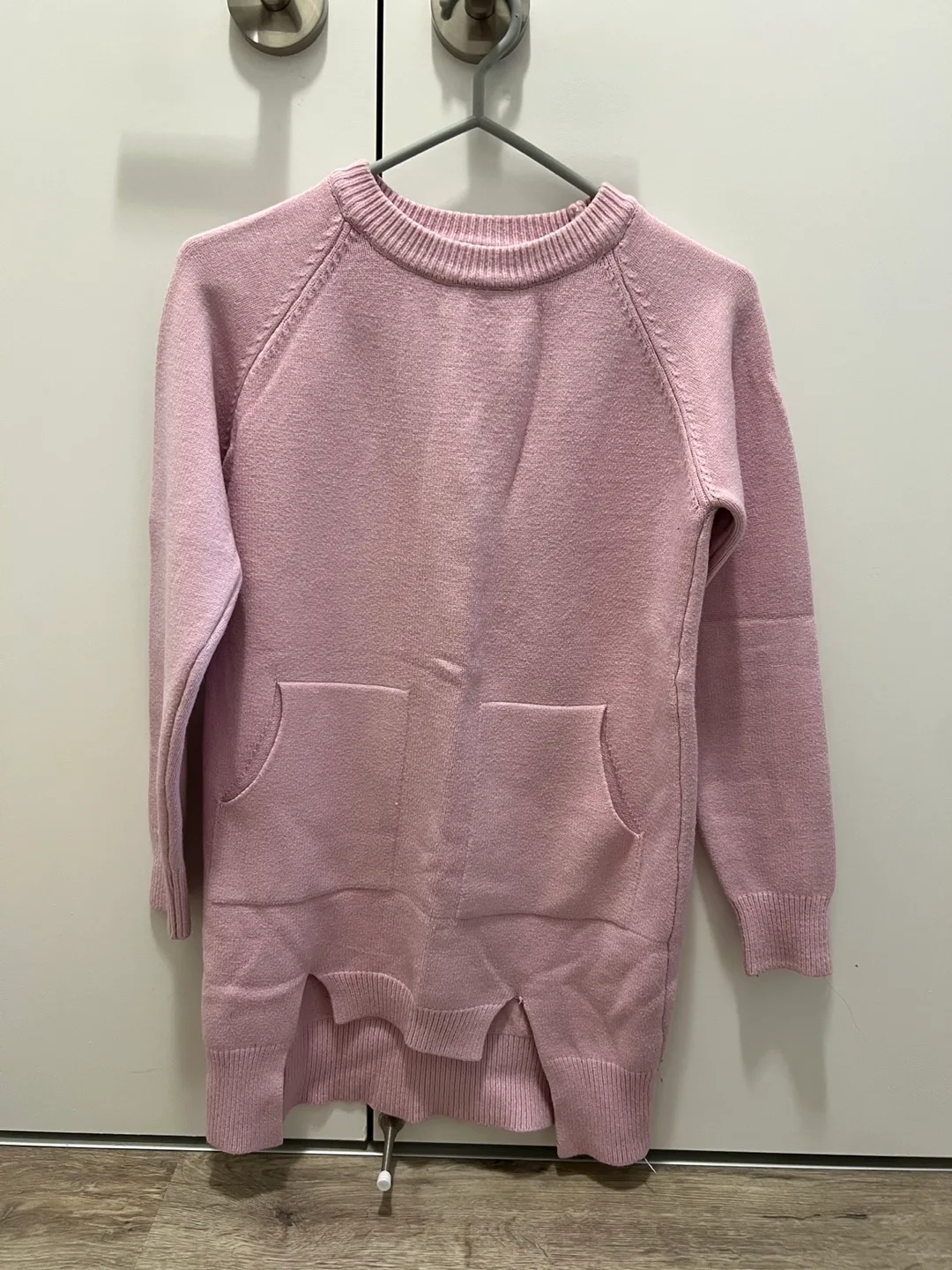 Pink Knit Sweater Dress thumbnail