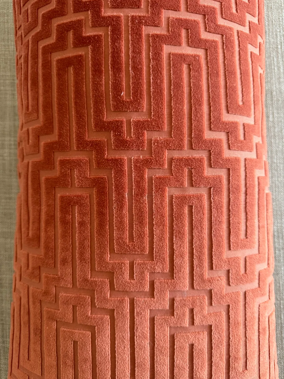 Coral Throw Pillow - 11.5”x25” (insert included) 🥕 image indicator(2)