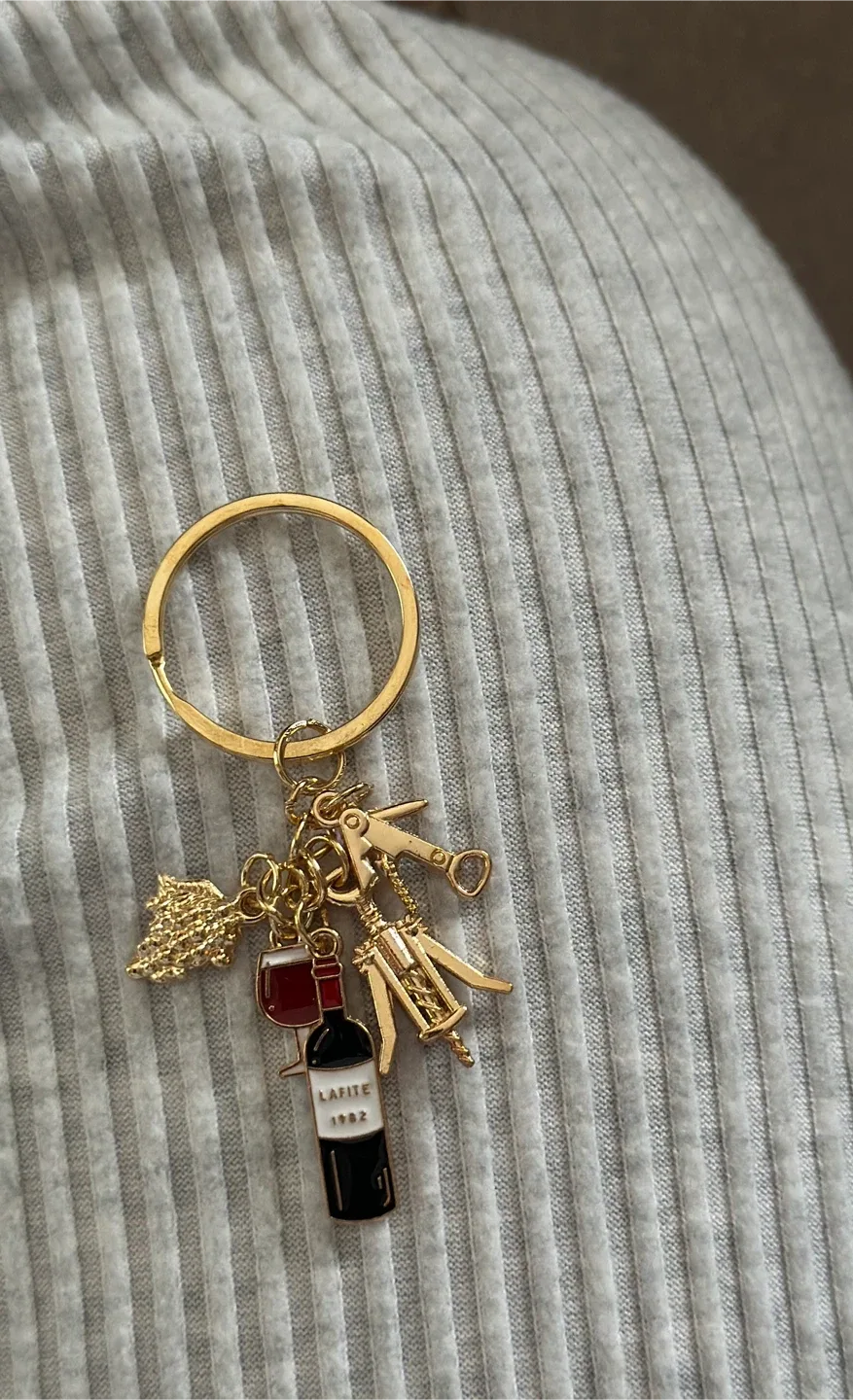Wine Themed Keychain thumbnail