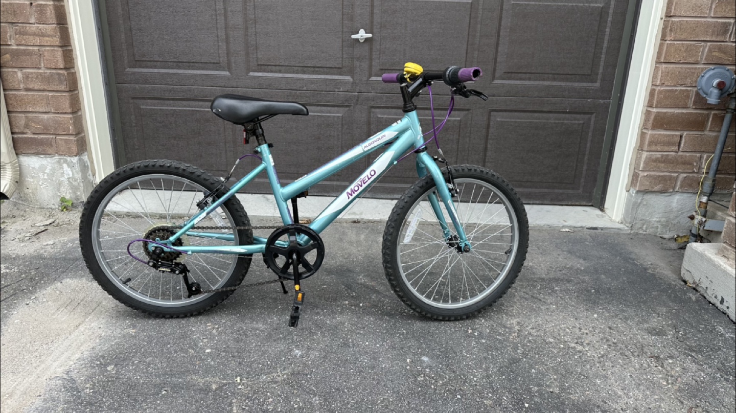 20” Movelo Kids Bike - Teal & Purple
