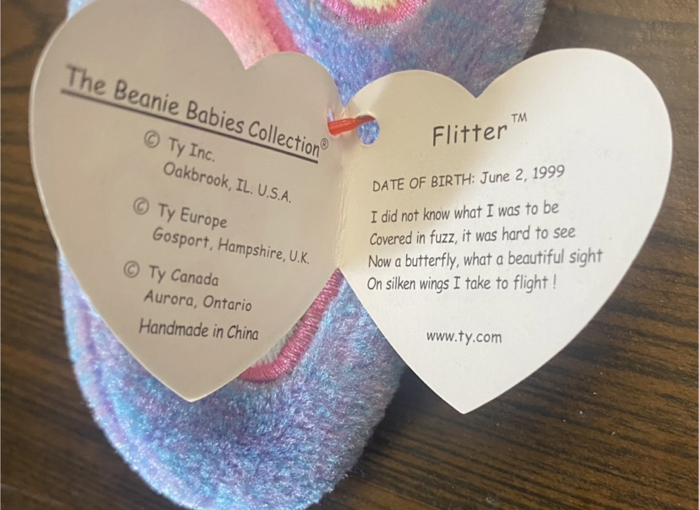 Ty Beanie Baby - Flitter the Butterfly - photo 3