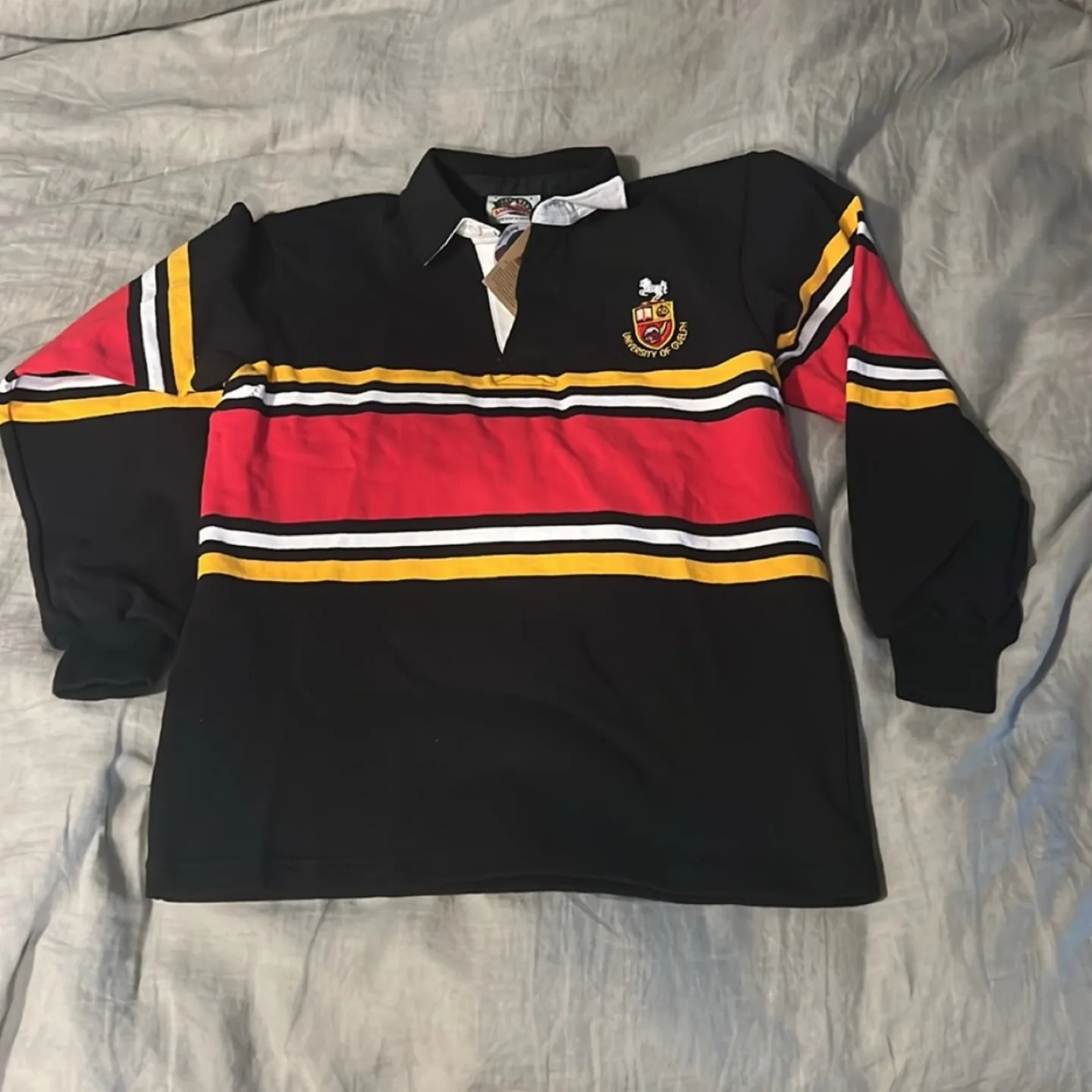 NWT University of Guelph Barbarian Rugby Polo Sweater - small thumbnail
