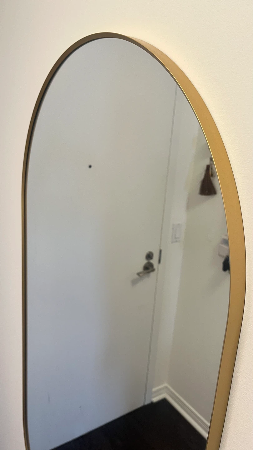 IKEA Oval Mirror Gold Trim - photo 3