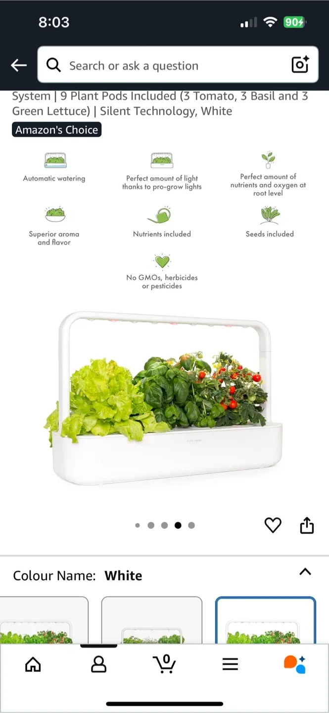 Click & Grow Smart Garden 9 - White thumbnail