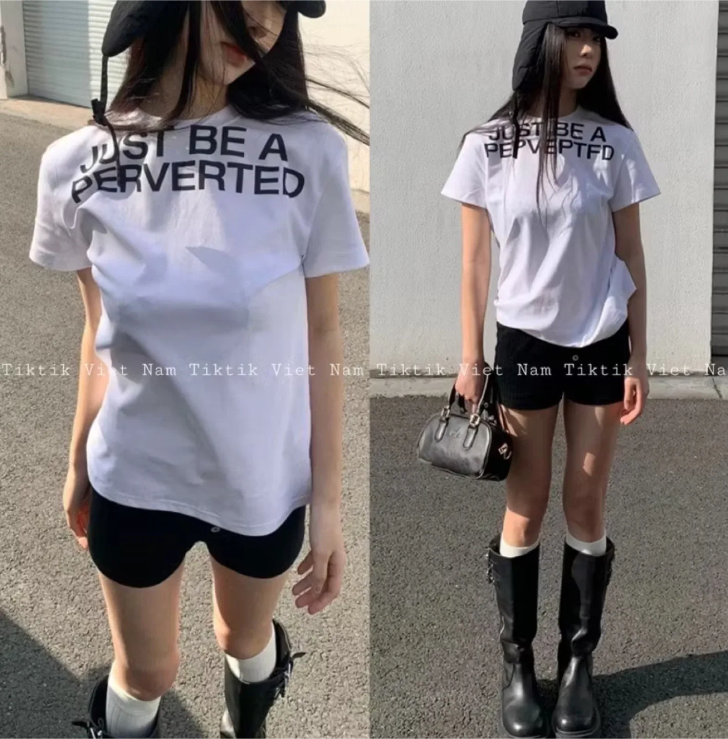 White T-Shirt with Graphic Print thumbnail