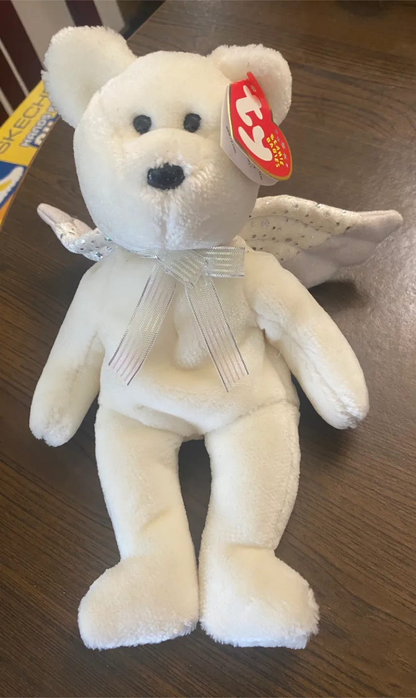 Ty Beanie Baby Herald Angel Bear thumbnail