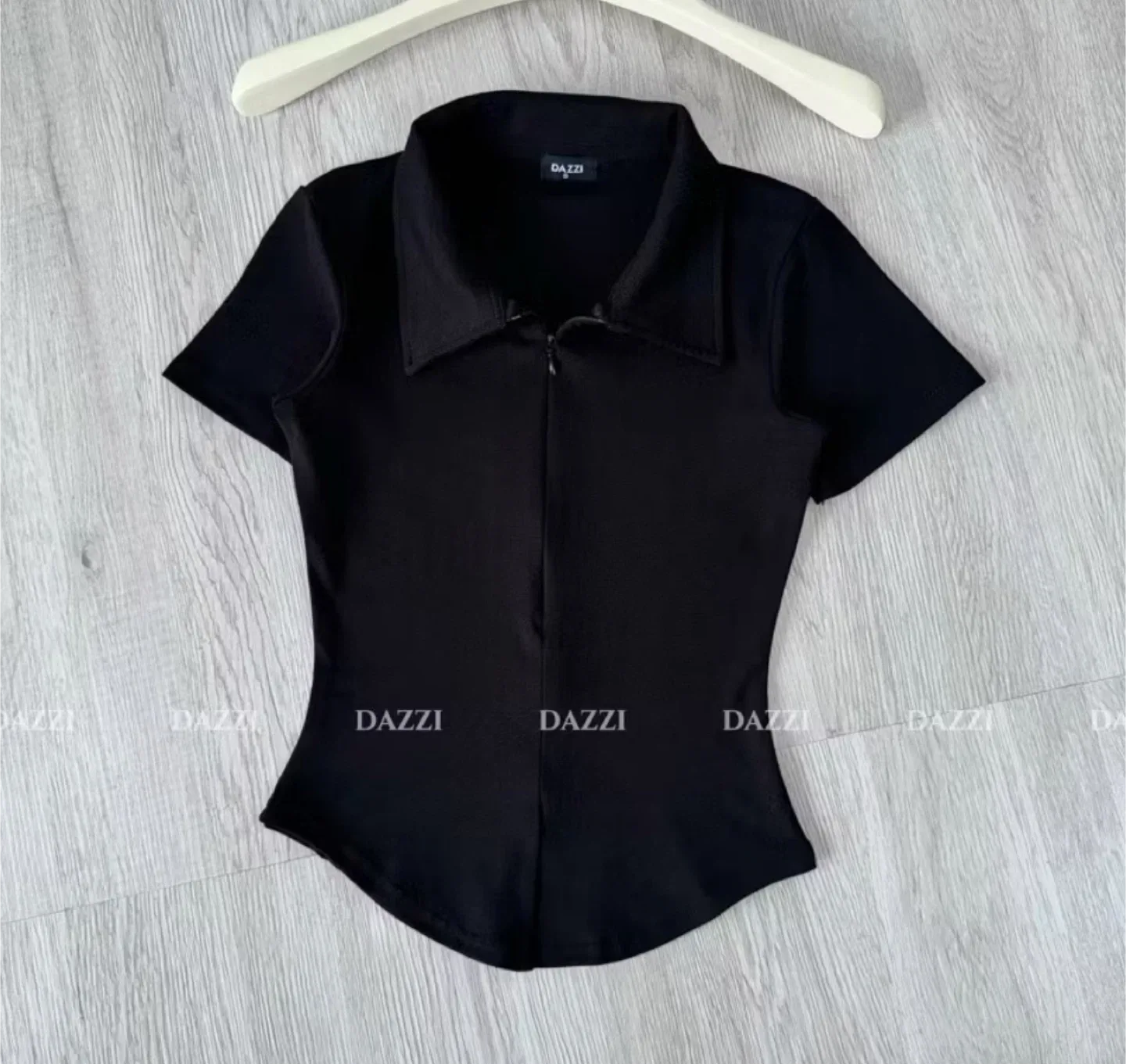 Dazzi Black Short Sleeve Top thumbnail