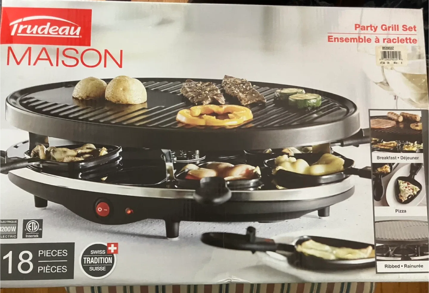 Trudeau Maison Party Grill Raclette Set - 18 Pieces thumbnail