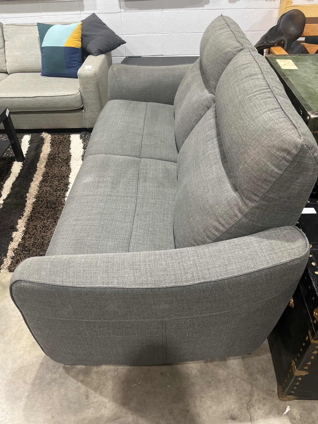 Grey Fabric Sofa - photo 2