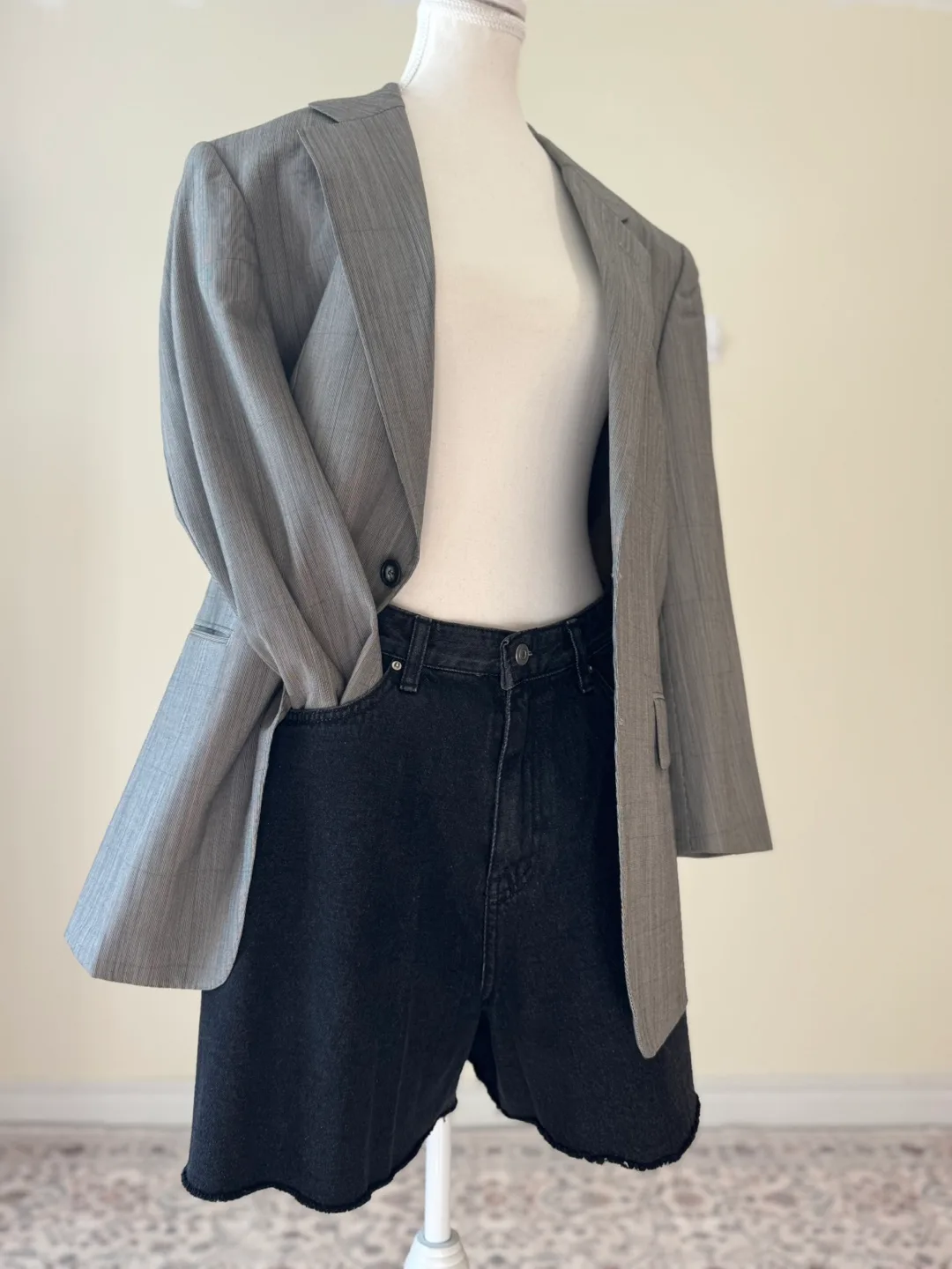 Burberrys Vintage Wool Blazer Jacket Classic 100% Wool Luxury thumbnail