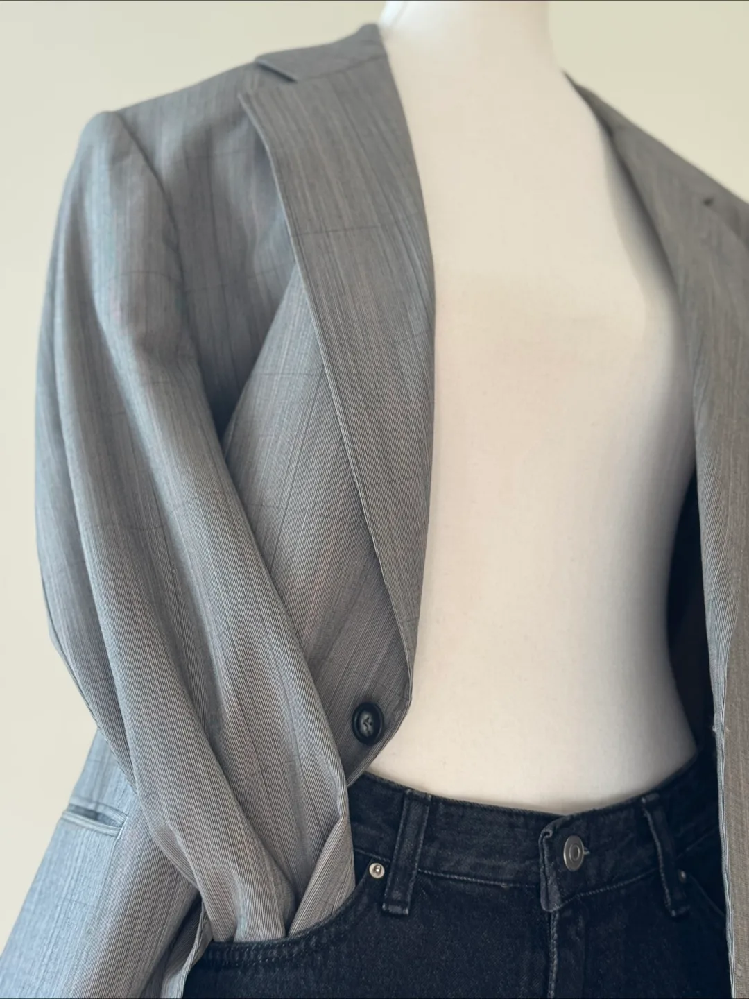 Burberrys Vintage Wool Blazer Jacket Classic 100% Wool Luxury image indicator(3)