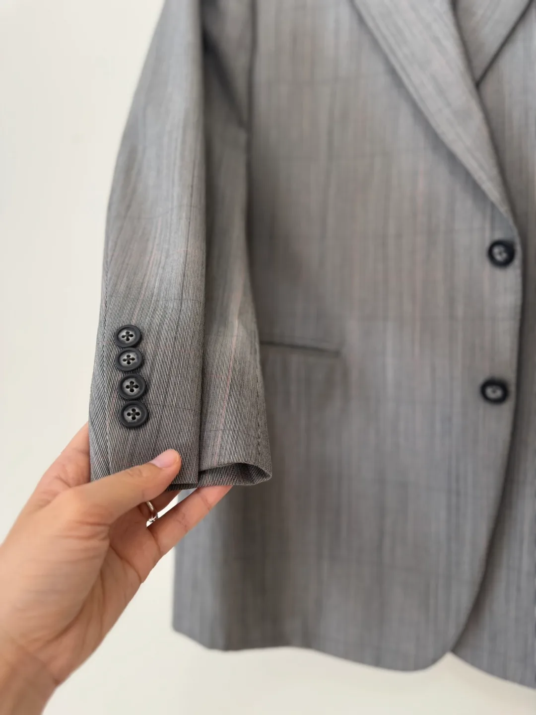 Burberrys Vintage Wool Blazer Jacket Classic 100% Wool Luxury image indicator(10)