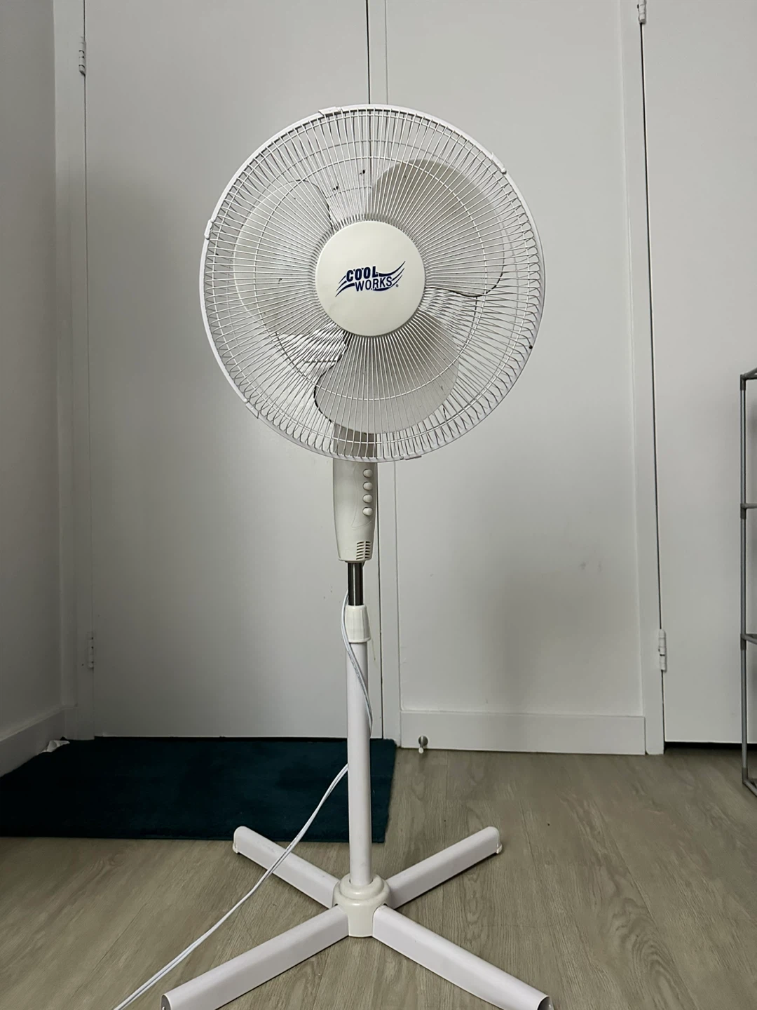 Cool Works White Stand Fan