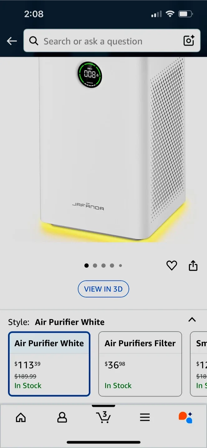Jafanda Air Purifier JF260 - White image indicator(4)