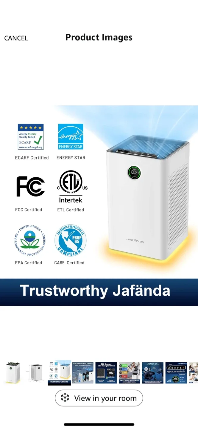 Jafanda Air Purifier JF260 - White image indicator(8)