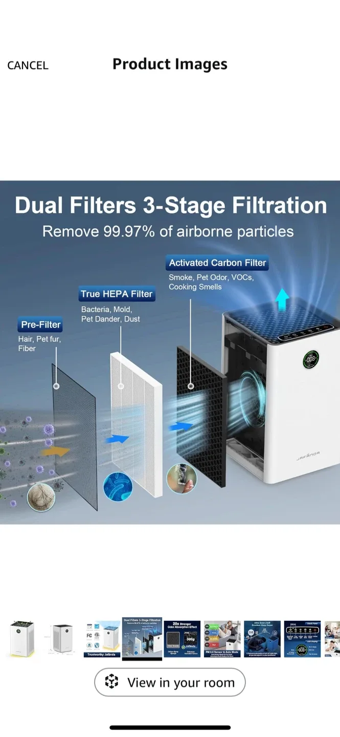 Jafanda Air Purifier JF260 - White image indicator(9)