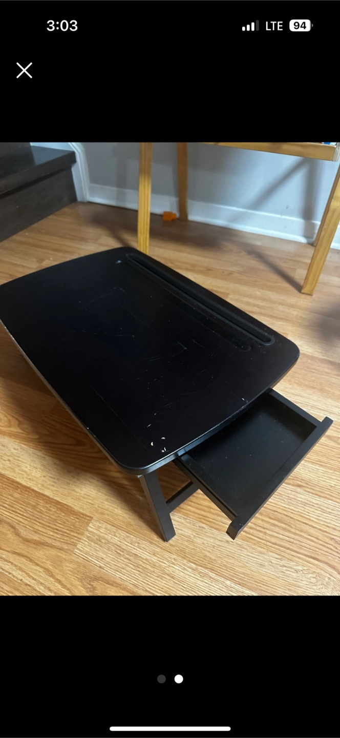 Black Folding Bed Desk - photo 2