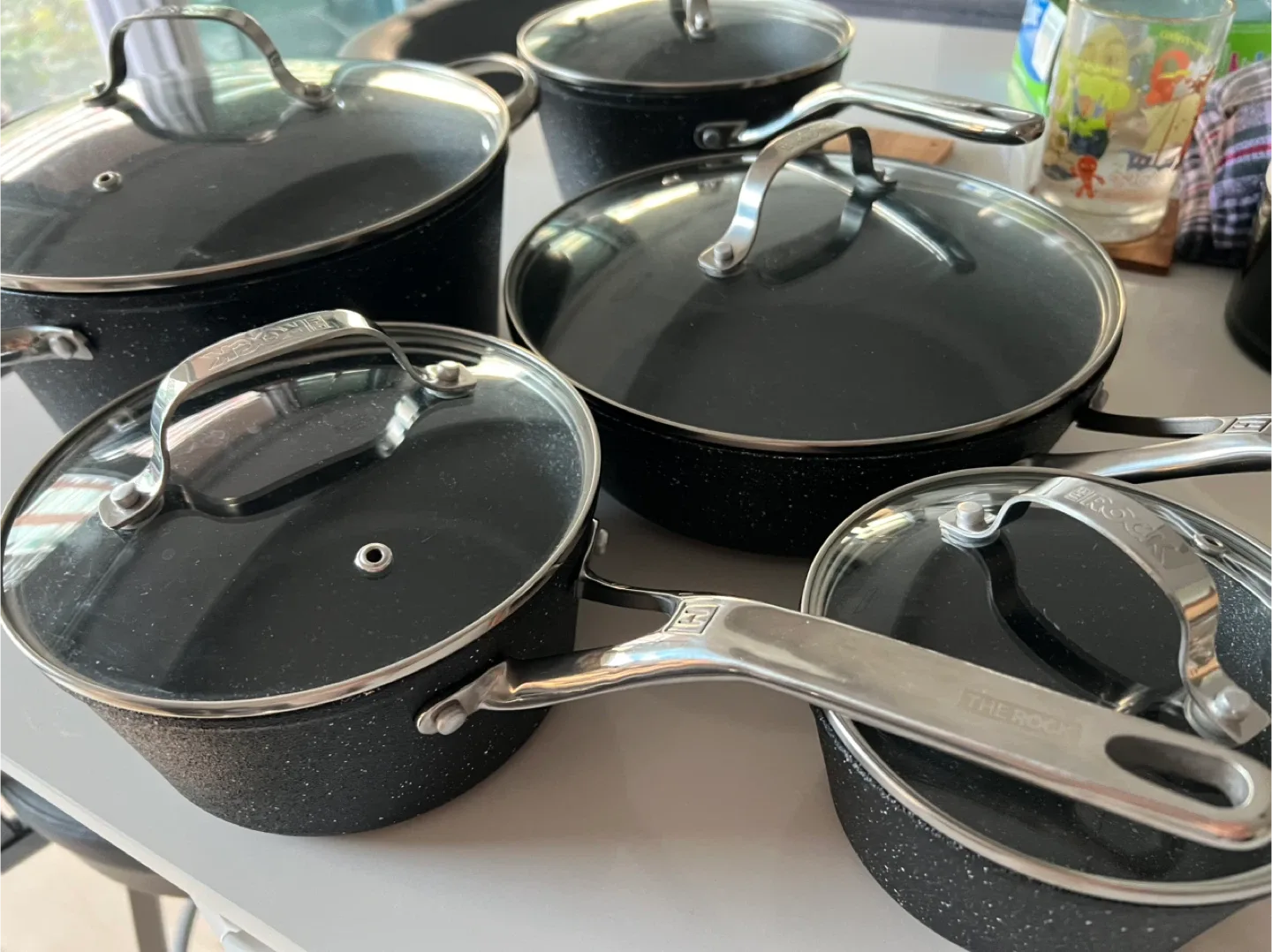 The Rock speckled black cookware set image indicator(6)