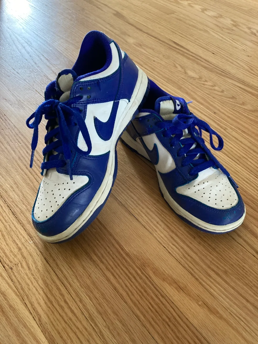 Nike Dunk Low - Blue/White - Size 4.5Y thumbnail