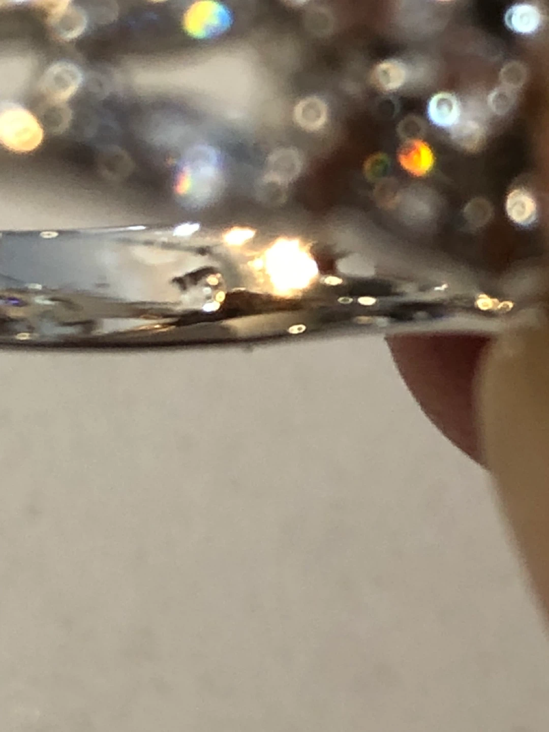 9k white gold  Ring with Yellow CZ Stones - photo 3