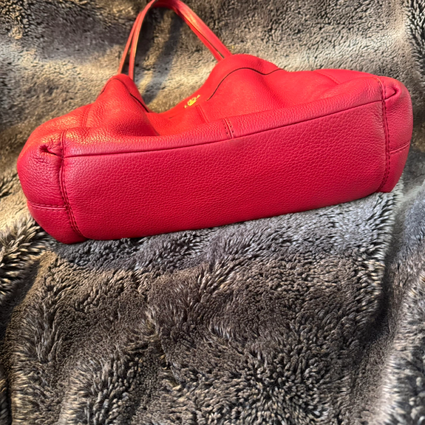 Coach Red Leather Shoulder Bag - photo 5
