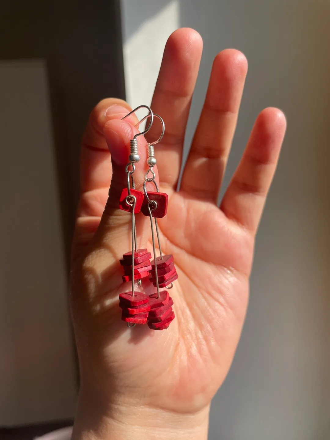 Red Dangle Earrings thumbnail