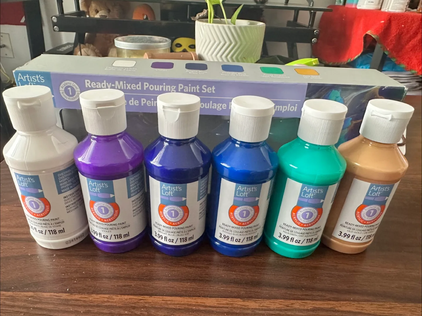 Artist's Loft Ready-Mixed Pouring Paint Set - New! image indicator(2)