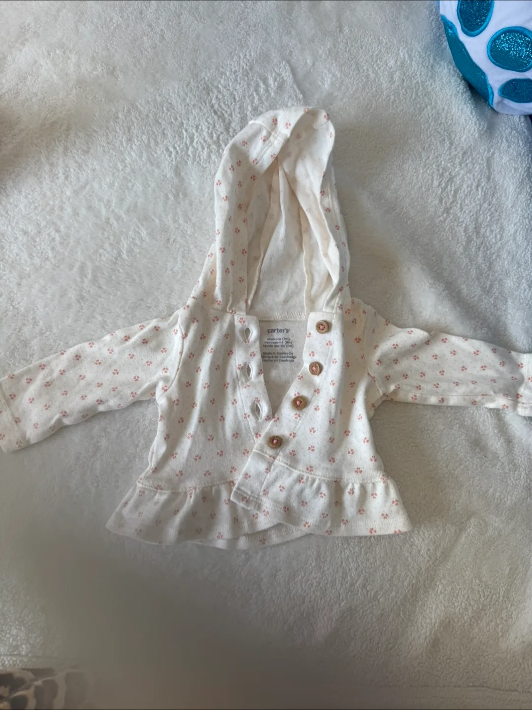 Carter's Newborn Hooded Cardigan 0m 🥕