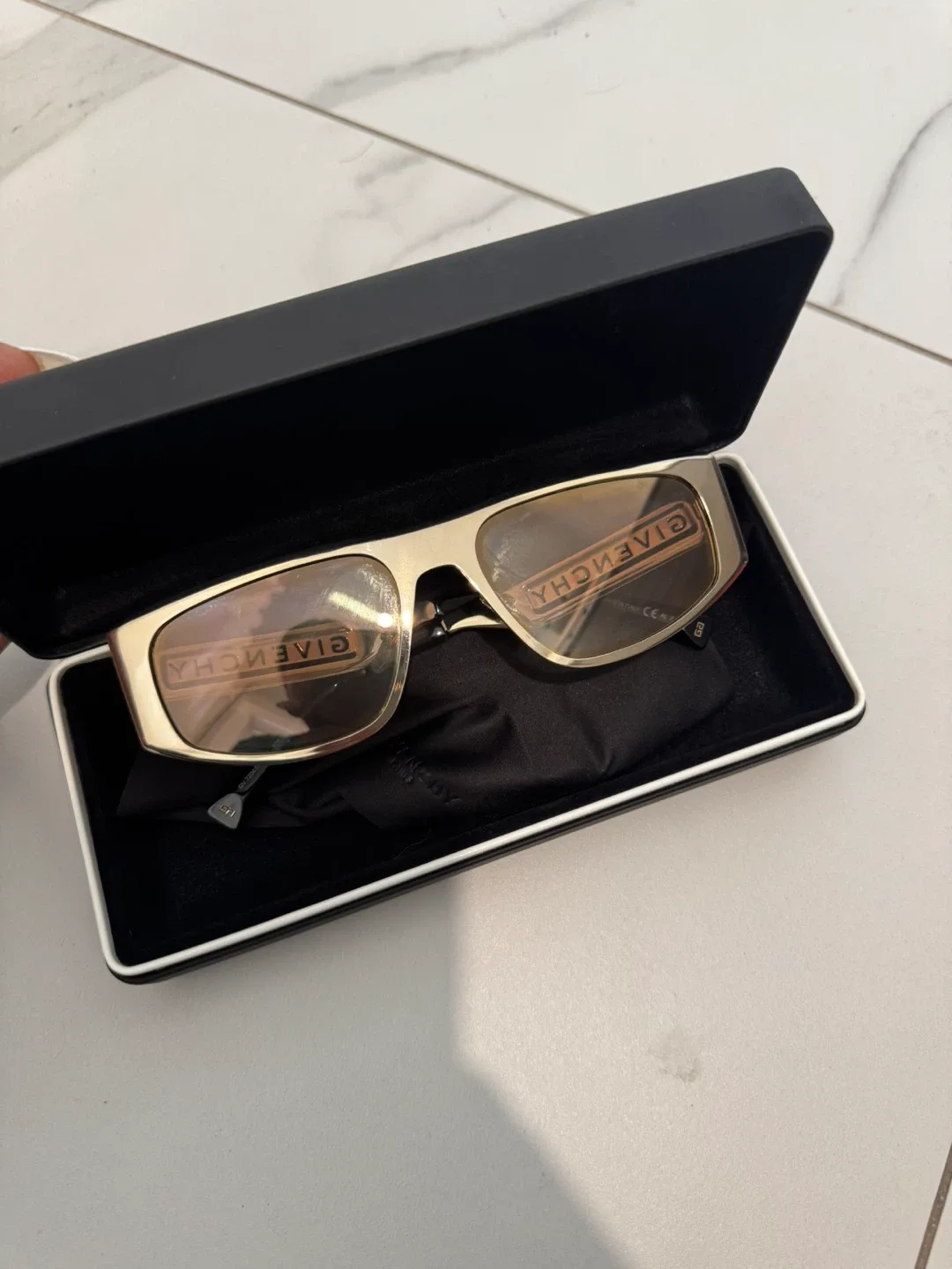 Givenchy Gold Sunglasses with Case thumbnail