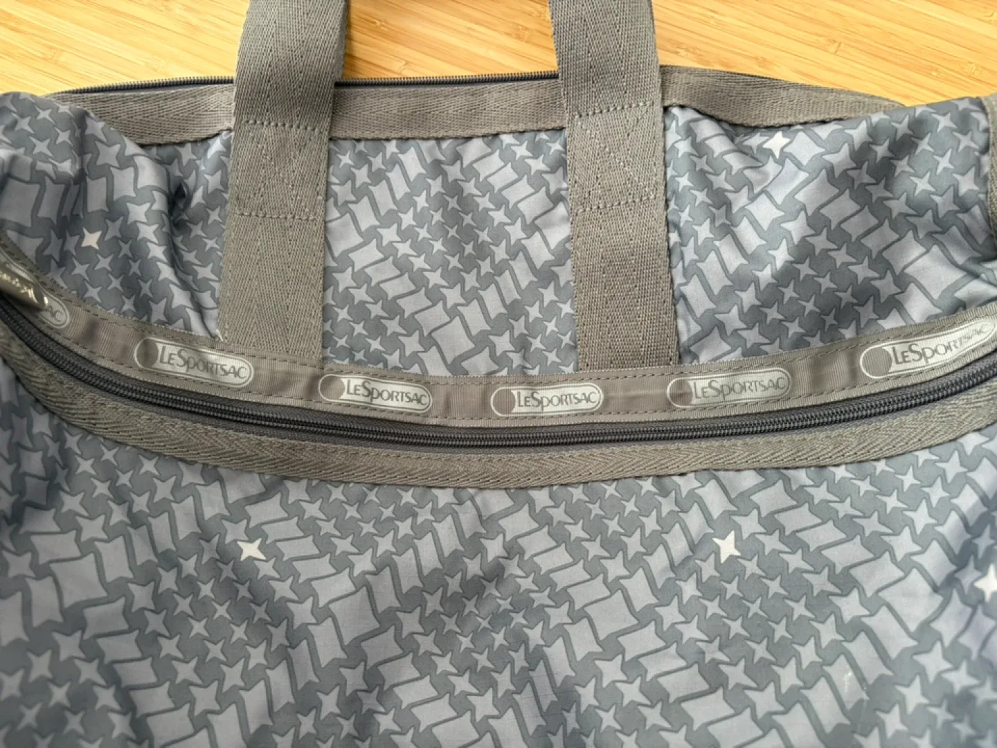 LeSportsac Tote Bag - Grey Star Pattern thumbnail