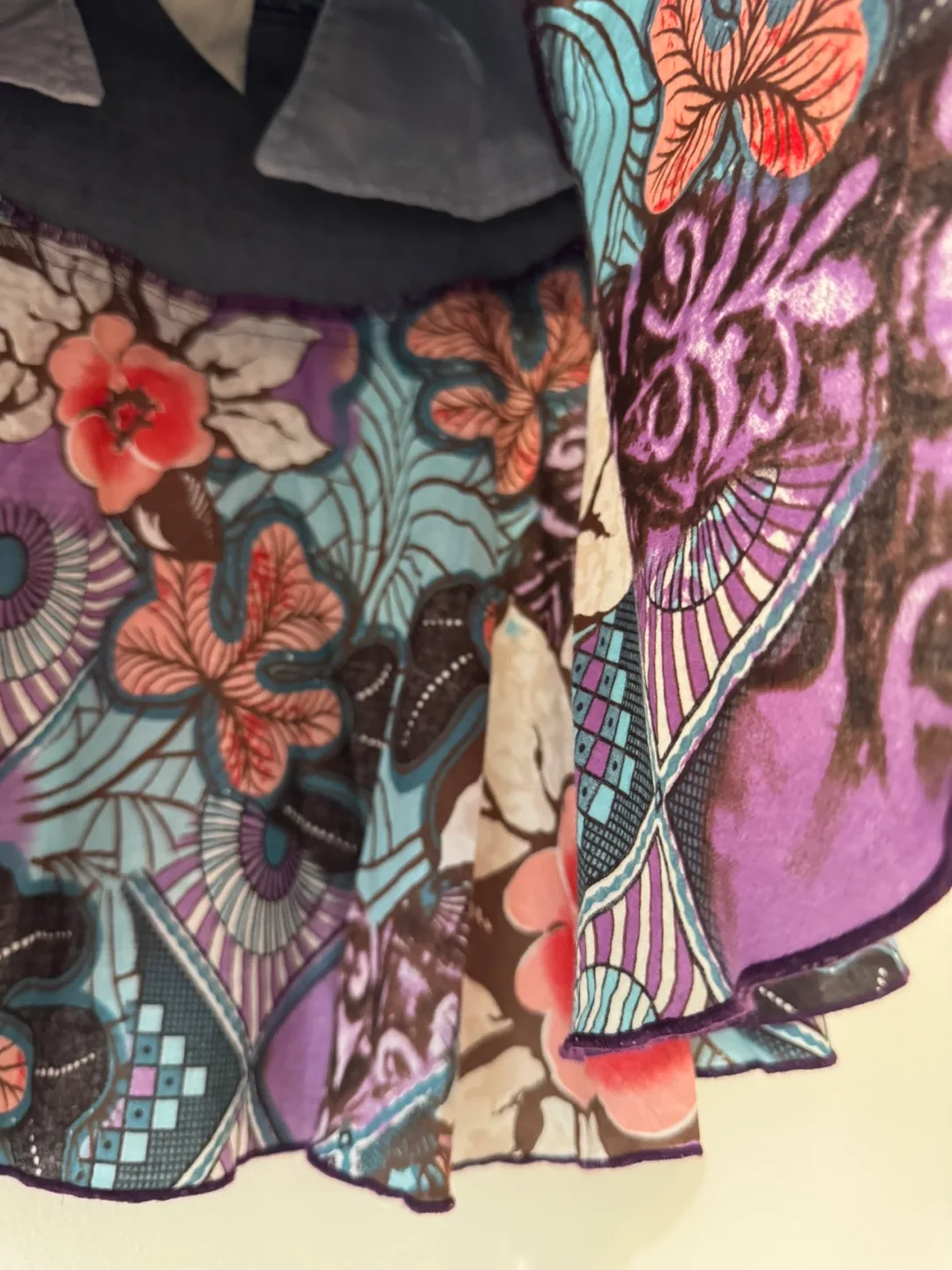 Morgan de Toi Patchwork Denim Skirt | Vintage Y2K Boho image indicator(3)