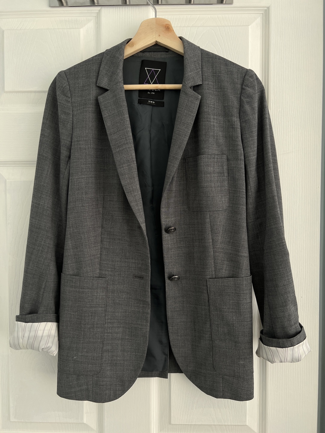 Aritzia Talula Blazer - Heather Grey - Size 2