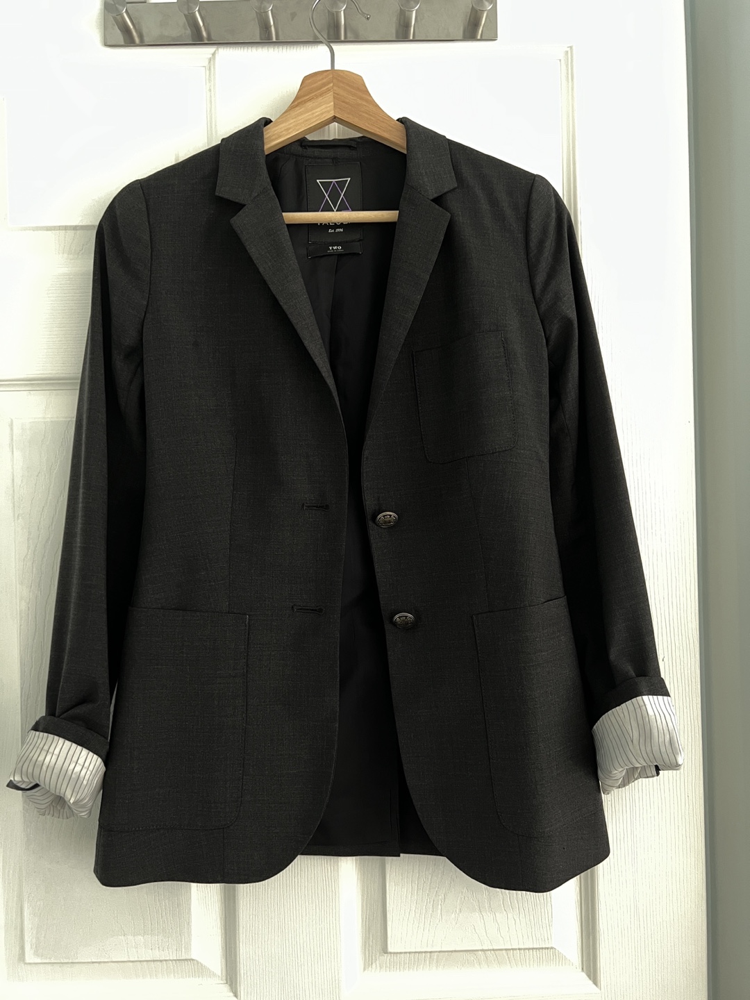Aritzia Talula Blazer - Charcoal Grey - Size 2