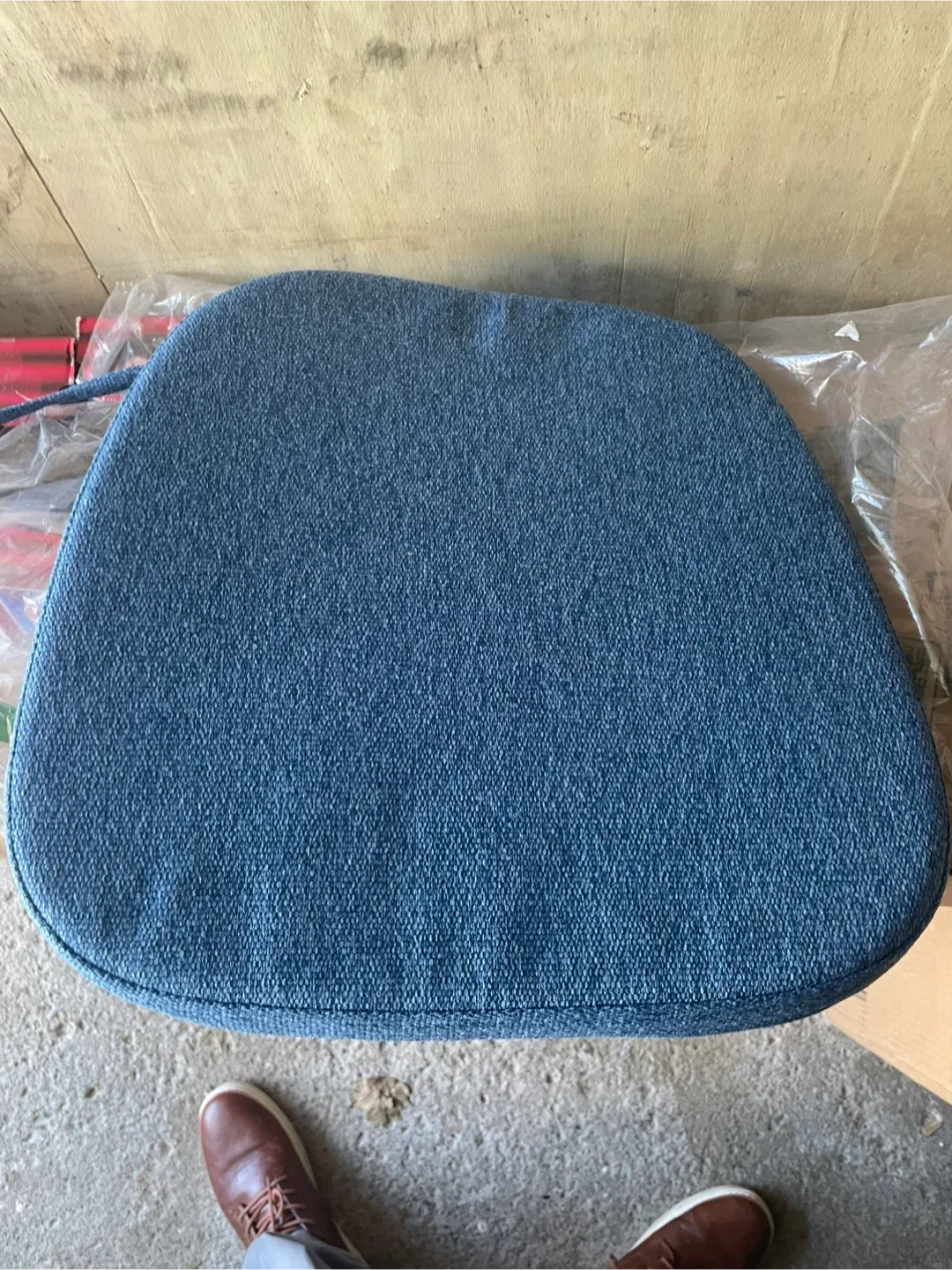 Blue Chair Pad - 16 x 18 inches thumbnail