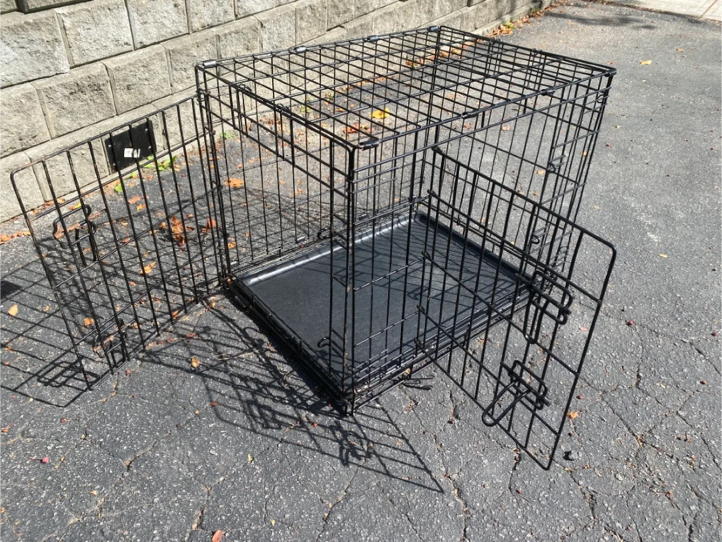 Black Wire Dog Crate - medium thumbnail