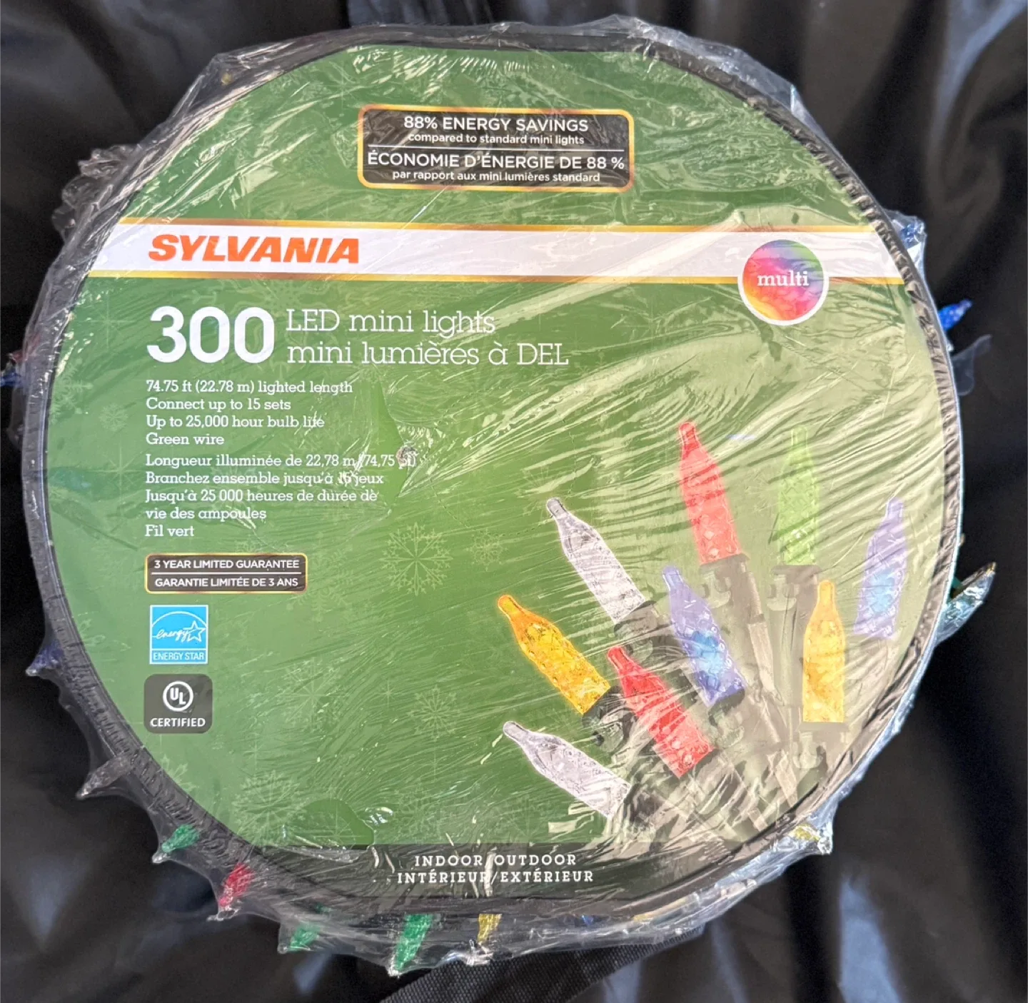 Sylvania 300 LED Mini Lights - Multi🥕 thumbnail