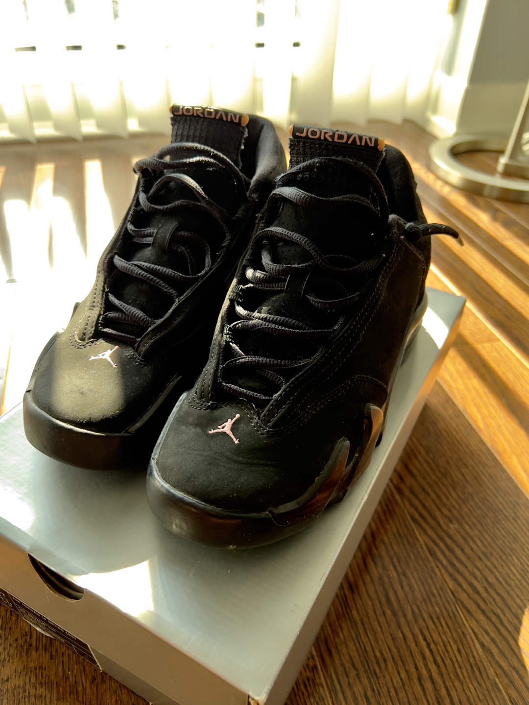 Air Jordan 14 Retro ‘Real Pink’ GS Black/Pink Size 6Y/7.5W - photo 4