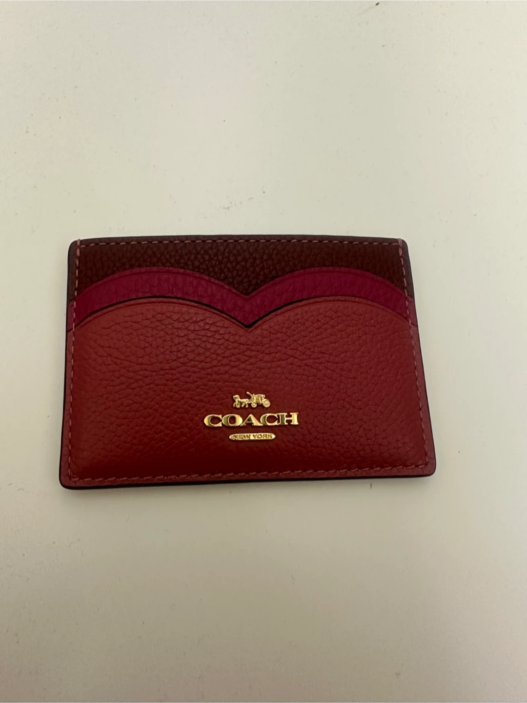 Coach Heart Shape Colorblock Leather Card Case - photo 2