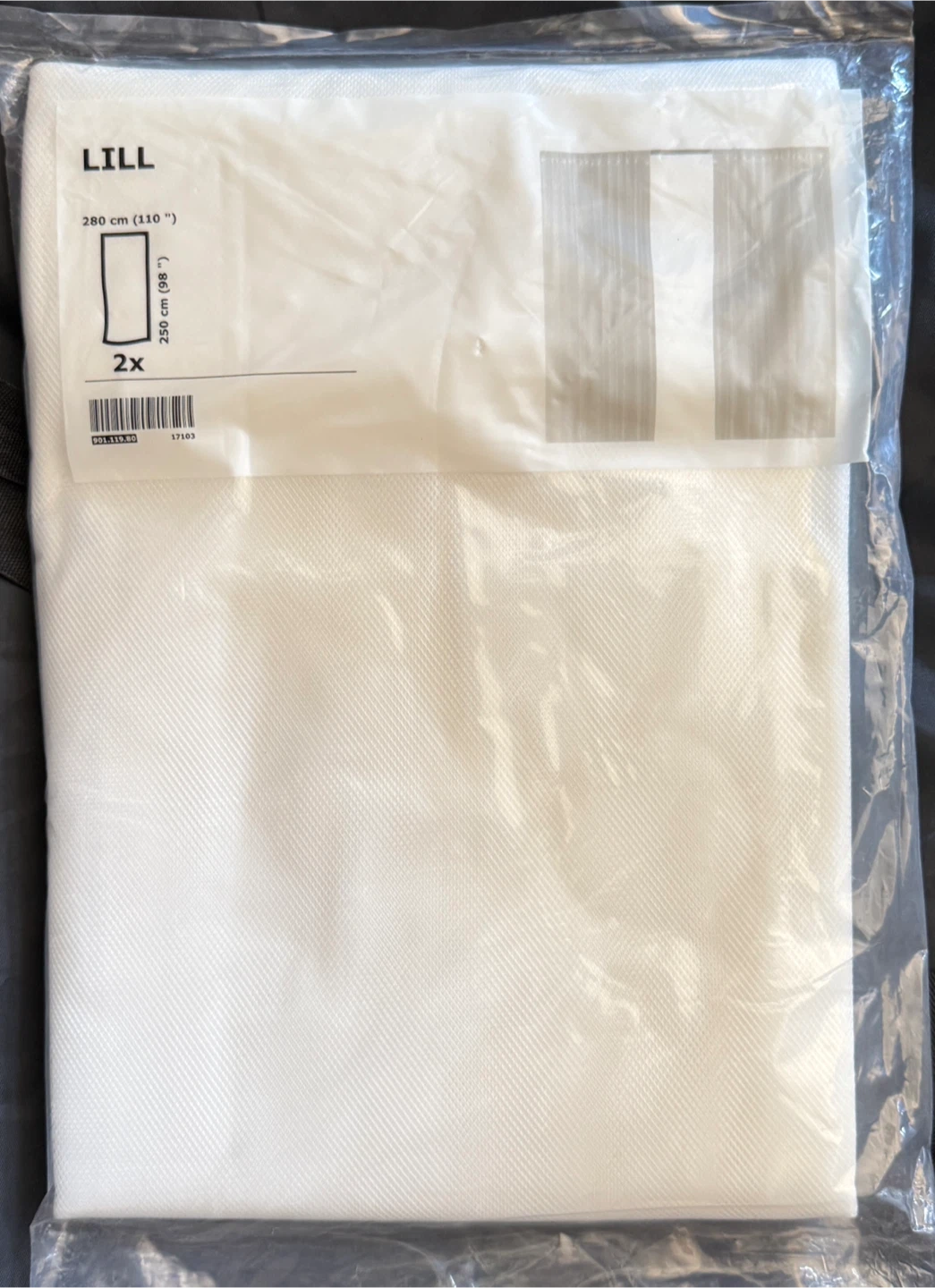 IKEA LILL Curtains - 2 Pairs