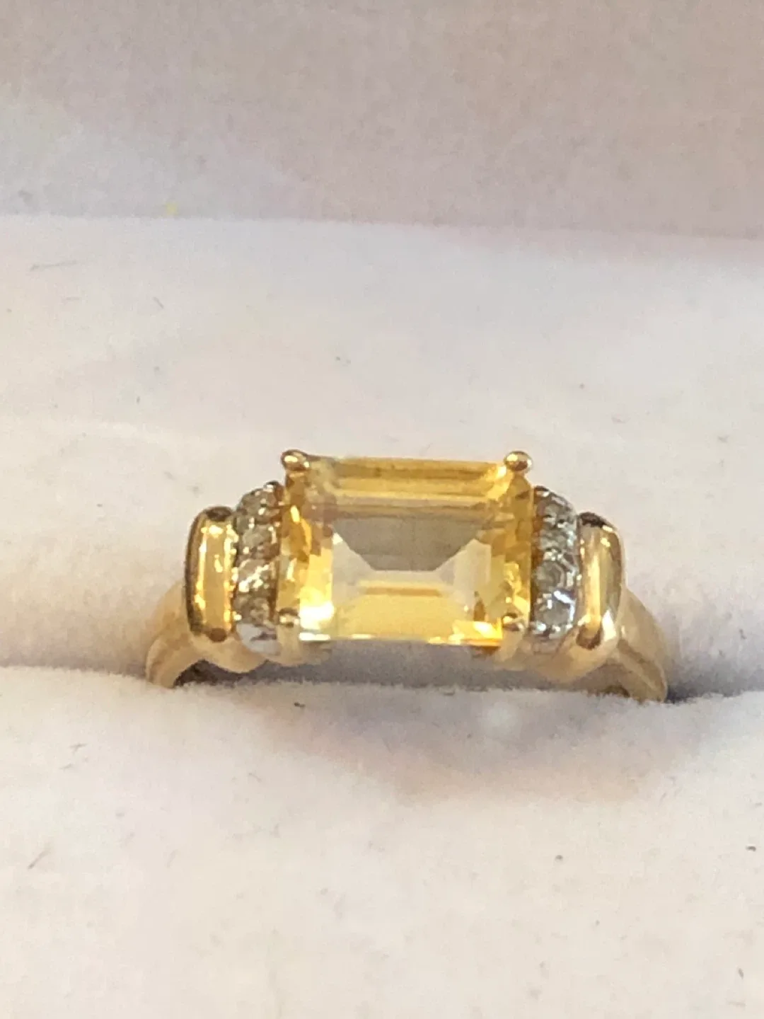 New 14K Gold Citrine & Diamond Ring image indicator(2)