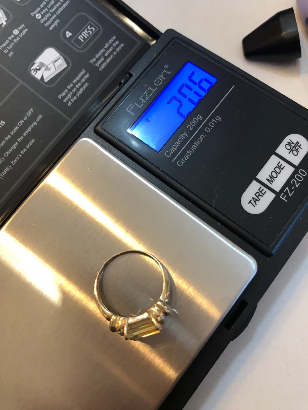 New 14K Gold Citrine & Diamond Ring image indicator(4)