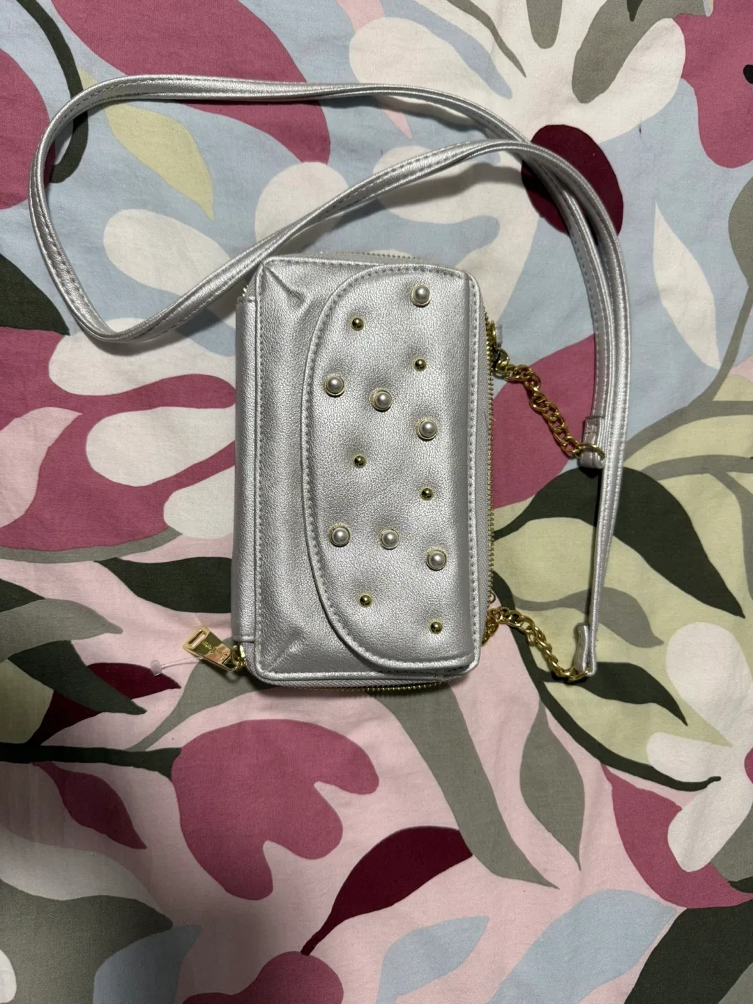 Juicy Couture Silver Crossbody Wallet thumbnail