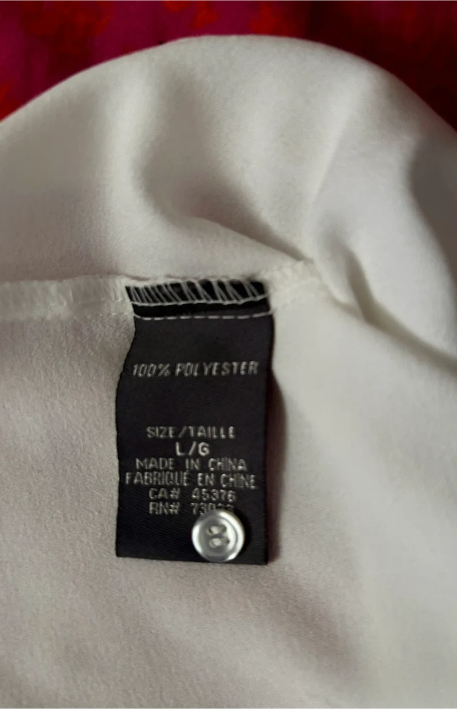 Beautiful Suzy Shier White Blouse - Size L image indicator(5)