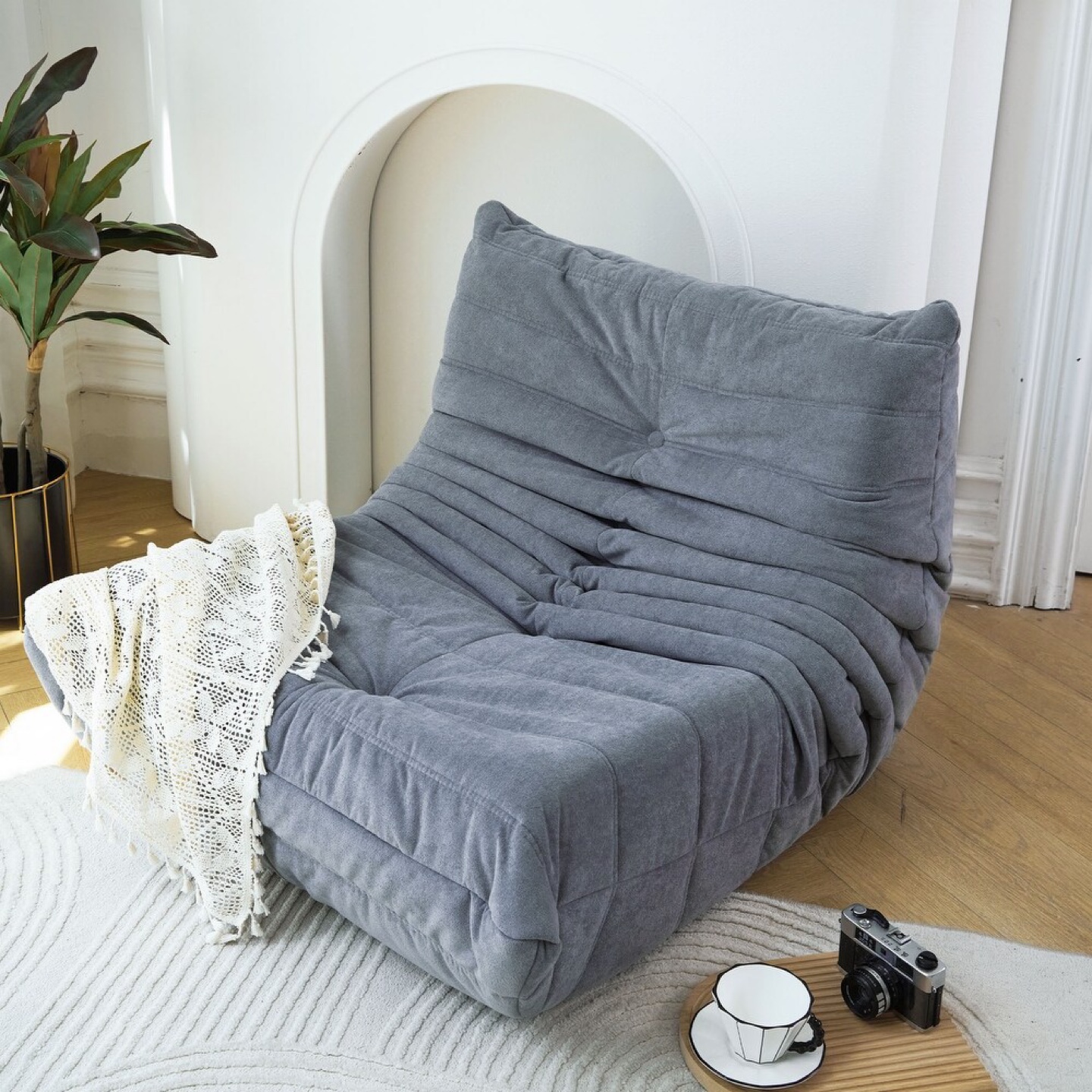 Ergonomic Design Armless Stable Bean Bag Sofa - photo 2
