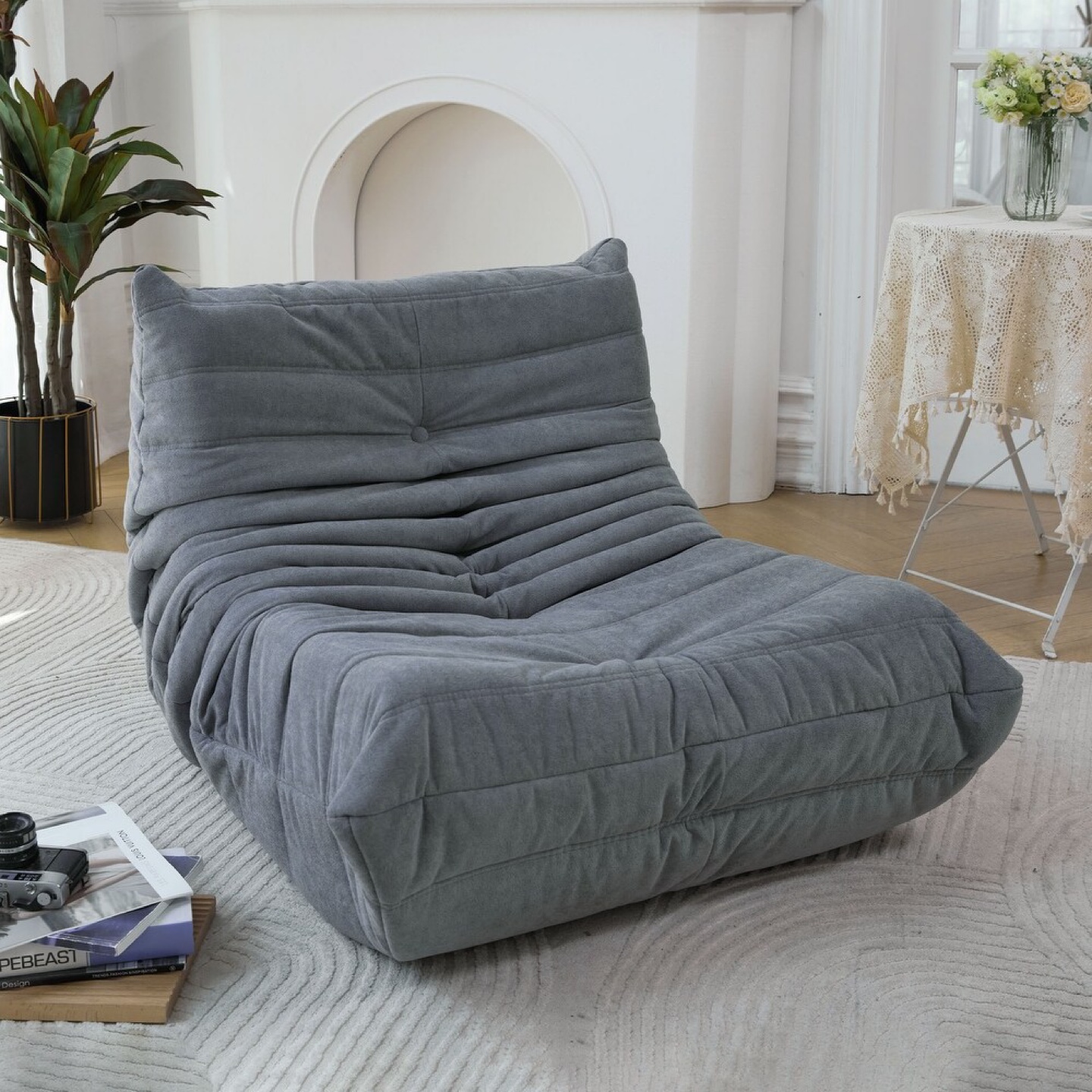 Ergonomic Design Armless Stable Bean Bag Sofa - photo 4