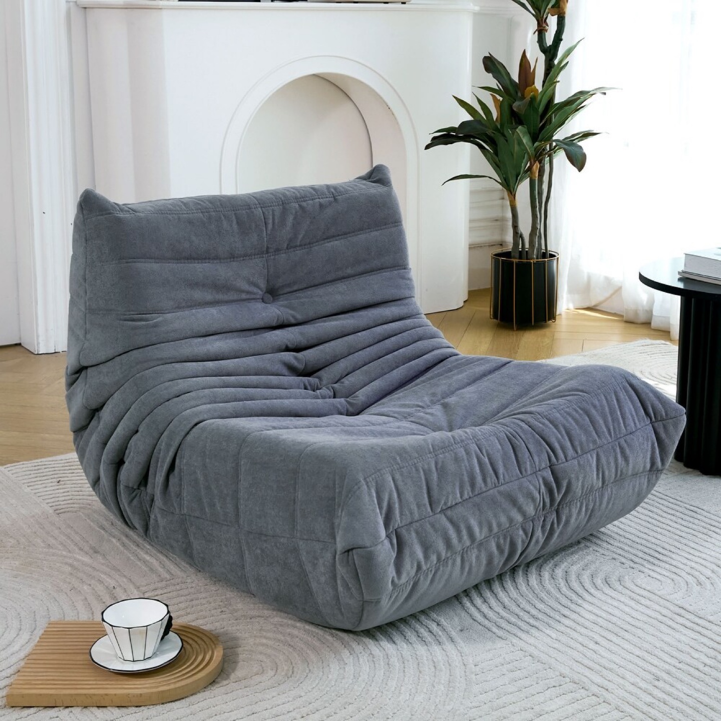 Ergonomic Design Armless Stable Bean Bag Sofa