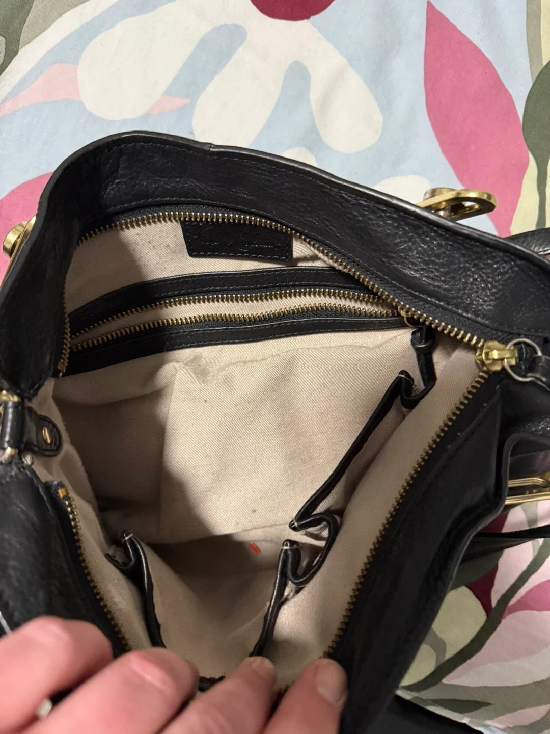 Foley + Corinna Black Leather Handbag image indicator(3)