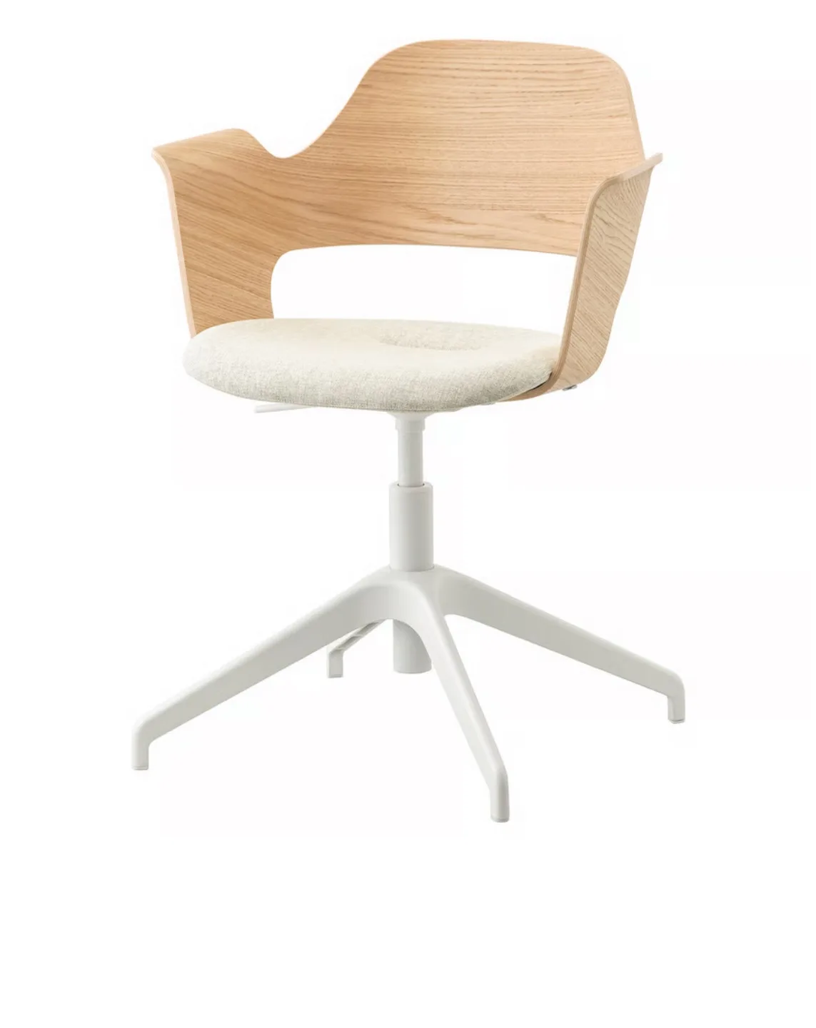 2 pcs IKEA ALEFJÄLL Office Chair - Light Beige image indicator(3)