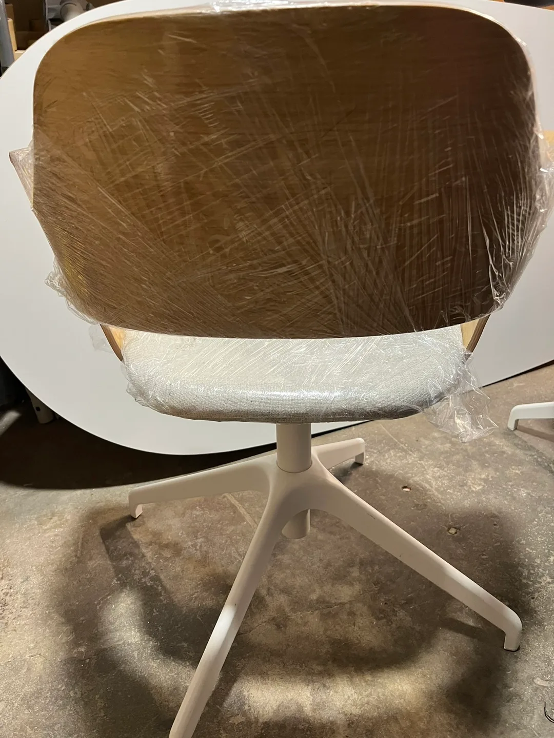 2 pcs IKEA ALEFJÄLL Office Chair - Light Beige image indicator(4)